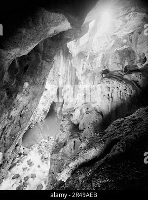 Interior, Choy Cave, Mexiko, zwischen 1880 und 1897. Stockfoto