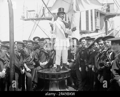 U.S.S. New York, "Lord Cassidy", Poolverkauf, Santiago zum 1899. Jahrestag 1899. Stockfoto