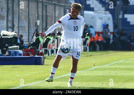 San Juan, Argentinien, 26. Mai 2023, Diego Luna der Vereinigten Staaten während des Spiels der dritten Runde der Gruppe B für die FIFA-Weltmeisterschaft U20 im Bicentenario Stadium (Foto: Néstor J. Beremblum) Stockfoto