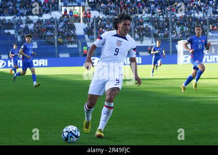 San Juan, Argentinien, 26. Mai 2023, während des Spiels der dritten Runde der Gruppe B zur FIFA-Weltmeisterschaft U20 im Bicentenario Stadium (Foto: Néstor J. Beremblum) Stockfoto