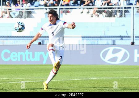 San Juan, Argentinien, 26. Mai 2023, während des Spiels der dritten Runde der Gruppe B zur FIFA-Weltmeisterschaft U20 im Bicentenario Stadium (Foto: Néstor J. Beremblum) Stockfoto