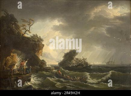 Ein Schiffswrack, 1729-1789. Stockfoto