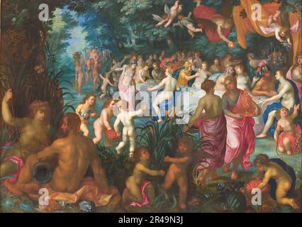 Die Ehe von Peleus und Thetis, 1583-1625. Zu Jan Brueghel d.&#XC6;. (1568-1625) und Hans Rottenhammer (1564-1625). Stockfoto