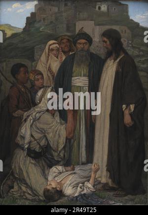 Christus heilt das verrückte Kind, 1891. Stockfoto