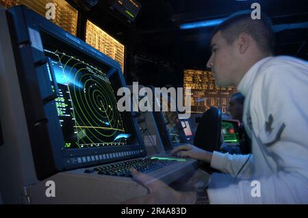 US Navy Fluglotse Stockfoto