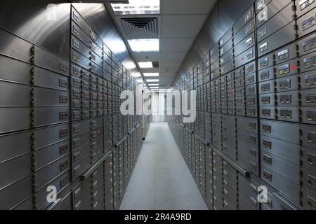 Schließfächer, Hongkong, China. Stockfoto