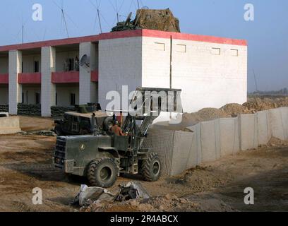 Betreiber von Seabee-Ausrüstung der US Navy Reserve Stockfoto