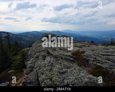 Ein malerischer Blick auf Great Arber im bayerischen Wald, Deutschland Stockfoto