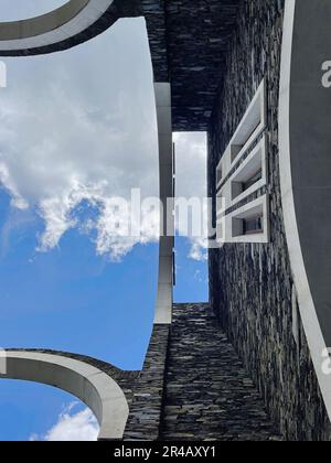 Das Heiligtum der Basilika unserer Lieben Frau von Meritxell in Andorra Stockfoto