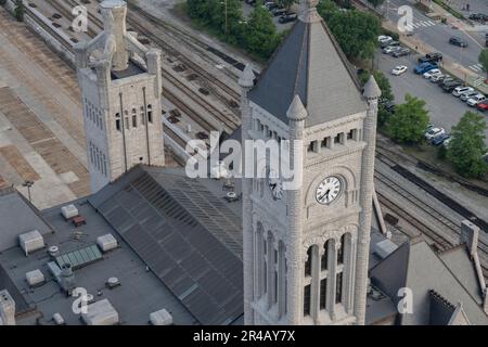 Die berühmte Union Station Nashville Yards in Nashville, Tennessee Stockfoto