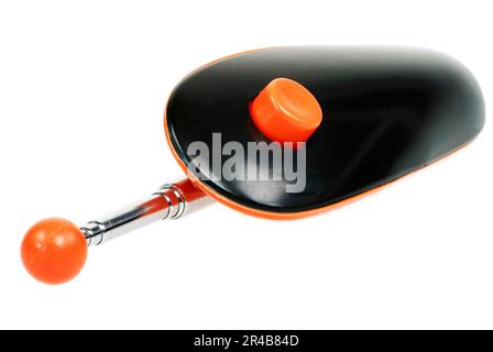 Target Stick mit integriertem Clicker für Tiertraining Stockfoto