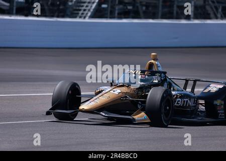 Indianapolis, Usa. 26. Mai 2023. Ed Carpenter Racing-Fahrer Ed Carpenter (33) aus den USA übt am Carb Day vor dem 2023 Indy 500 auf dem Indianapolis Motor Speedway in Indianapolis. (Foto: Jeremy Hogan/SOPA Images/Sipa USA) Guthaben: SIPA USA/Alamy Live News Stockfoto