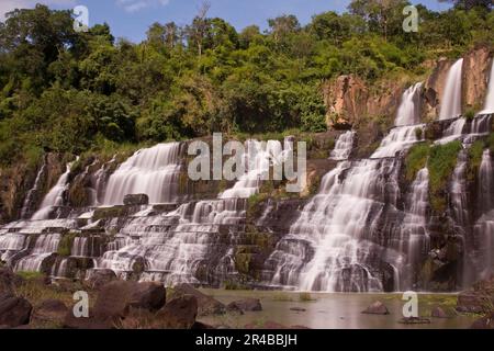 Pongour Wasserfall, Da Lat, Lam Dong, Tay Nguyen, Central Highlands, West Highlands, Vietnam Stockfoto