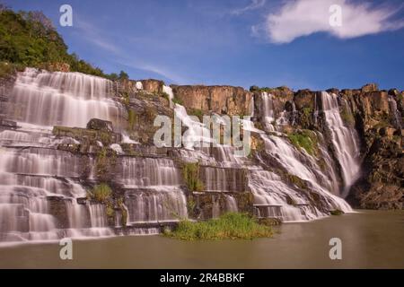 Pongour Wasserfall, Da Lat, Lam Dong, Tay Nguyen, Central Highlands, West Highlands, Vietnam Stockfoto