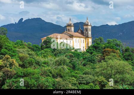 Kirche von Sao Francisco de Paula, Ouro Preto, Minas Gerais, Brasilien Stockfoto