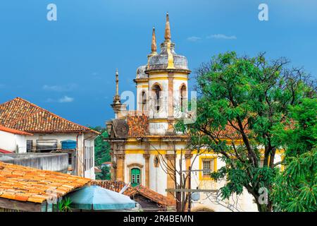 Kirche von Sao Francisco de Assis, St. Francis von Assisi, Ouro Preto, Minas Gerais, Brasilien Stockfoto