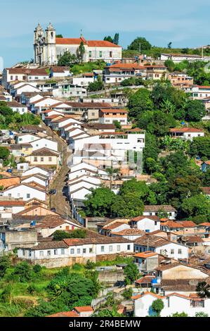 Kirche Santa Efigenia, Ouro Preto, Minas Gerais, Brasilien Stockfoto