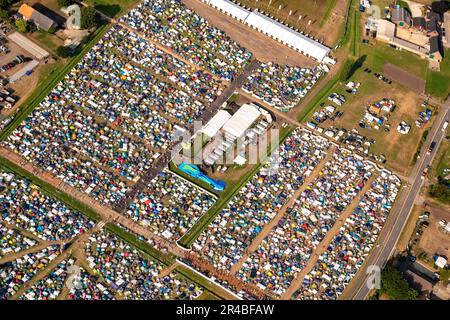 PAROOKAVILLE GmbH, Radar Musik und Unterhaltungs GmbH, Teilnehmer des PAROOKAVILLE, Electronic Music Festival, Festivals auf der Veranstaltung Stockfoto