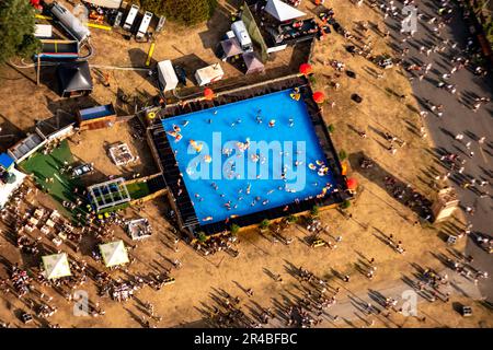 PAROOKAVILLE GmbH, Radar Musik und Unterhaltungs GmbH, Teilnehmer des PAROOKAVILLE, Electronic Music Festival, Festivals auf der Veranstaltung Stockfoto