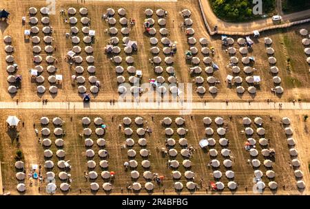 PAROOKAVILLE GmbH, Radar Musik und Unterhaltungs GmbH, Teilnehmer des PAROOKAVILLE, Electronic Music Festival, Festivals auf der Veranstaltung Stockfoto