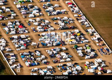 PAROOKAVILLE GmbH, Radar Musik und Unterhaltungs GmbH, Teilnehmer des PAROOKAVILLE, Electronic Music Festival, Festivals auf der Veranstaltung Stockfoto