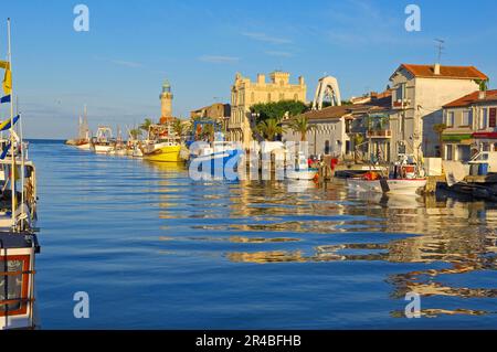 Le Grau du ROI, Petit Camargue, Departement Gard, Languedoc-Roussillon, Frankreich Stockfoto