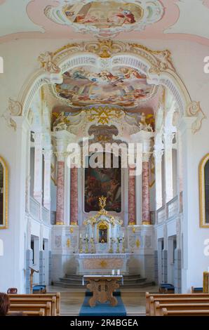 St.-Sebastian-Kapelle, Wertach, Allgäu, Bayern, Deutschland Stockfoto