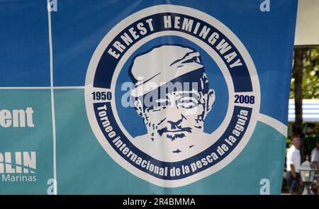 Banner, Ernest, Yacht Club, Club Nautico Internacional Hemingway, Yacht Club, Marina, Havanna, Kuba Stockfoto