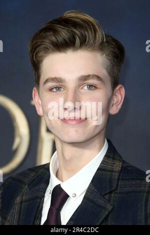 London, Großbritannien. 13. November 2018. Joshua Shea besucht die britische Premiere von „Fantastic Beasts: The Crimes of Grindelwald“ am Cineworld Leicester Square in London, England. (Foto: Fred Duval/SOPA Images/Sipa USA) Guthaben: SIPA USA/Alamy Live News Stockfoto