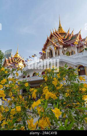 Wat Yannawa (der Bootstempel), thailändischer buddhistischer Tempel (Wat) im Viertel Sathon, Bangkok, Thailand Stockfoto