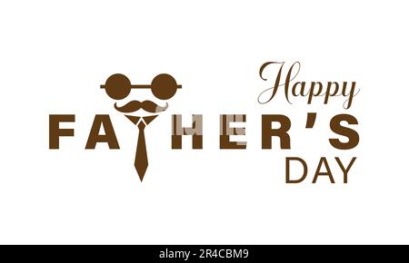 „Happy Father's Day“-Posterkarte Vektor-Illustration Stock Vektor