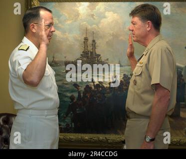 US Navy Vice ADM. Mark J. Edwards Promotion. Stockfoto