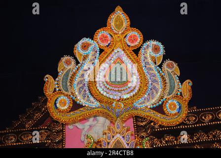 durga Idol Image, Clay Durga Göttin Bild, durga ji ki murti, maa durga Idol, mata ki murti, Stockfoto