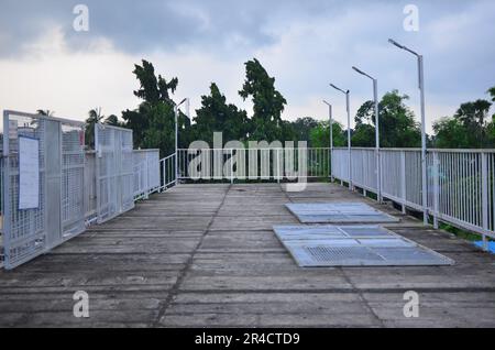 Teil einer Eisenbahnbrücke Stockfoto