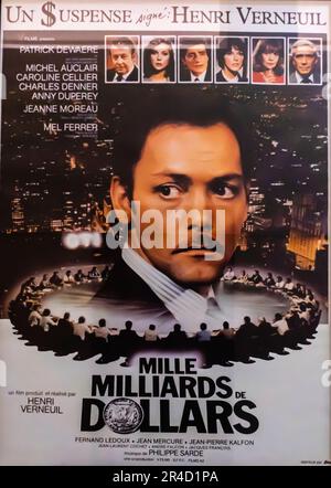 Mille Milliards de Dollars (1982), Regie Henri Verneuil mit Patrick Dewaere. Stockfoto