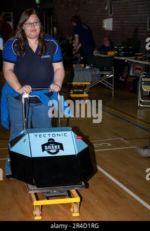 Brentwood Essex 27. Mai 2023 Extreme Robots live im Brentwood Centre Brentwood Essex, der Live-Show aus Robot Wars von BBC. Die Veranstaltung soll auch das Interesse an MINT-Themen fördern. Kredit: Ian Davidson/Alamy Live News Stockfoto