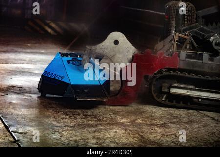 Brentwood Essex 27. Mai 2023 Extreme Robots live im Brentwood Centre Brentwood Essex, der Live-Show aus Robot Wars von BBC. Die Veranstaltung soll auch das Interesse an MINT-Themen fördern. Kredit: Ian Davidson/Alamy Live News Stockfoto