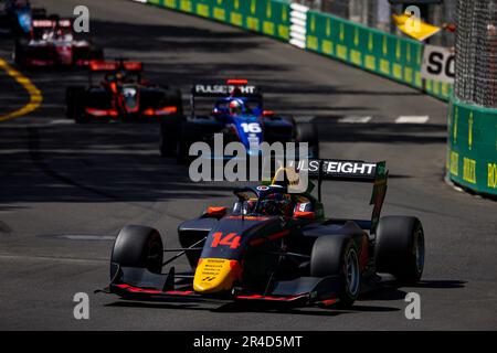 14 MONTOYA Sebastian (COL), Hitech Pulse-Acht, Dallara F3, Action während der 3. Runde der FIA Formel-3-Meisterschaft 2023 vom 26. Bis 28. Mai 2023 auf dem Circuit de Monaco in Monaco – Photo Julien Delfosse/DPPI Stockfoto