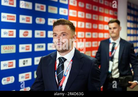 Matthew Godden von Coventry City kommt zum Sky Bet Championship Play-Off-Finale im Wembley Stadium in London. Foto: Samstag, 27. Mai 2023. Stockfoto