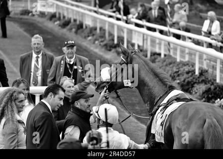 Giavellotto und Andrea Atzeni, der Boodles Yorkshire Cup Stockfoto