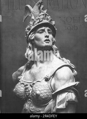 L'Illustration; 13, Rue Saint-Georges, Paris. Dez. 1916. Promotionnel“, 1916. Aus der „Collection de la Guerre IV L'Illustration Tome CXLVIII. La Guerre Juillet, Aout, Septembre, Octobre, Novembre, Dez. 1916". Stockfoto