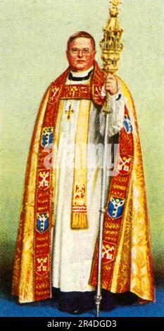 Erzbischof von York, 1937. Aus "die Krönung von H.M. König George VI. Und H.M. Queen Elizabeth 1937 Cm. [John Player &amp; Sons, London, 1937] Stockfoto