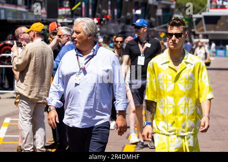 QUARTARARO Fabio (FRA), Monster Energy Yamaha MotoGP Rider, Porträt während des Formel 1 Grand Prix de Monaco. , . Formel-1-Weltmeisterschaft vom 26. Bis 28. Mai 2023 auf dem Circuit de Monaco in Monaco - Foto DPPI Credit: DPPI Media/Alamy Live News Stockfoto