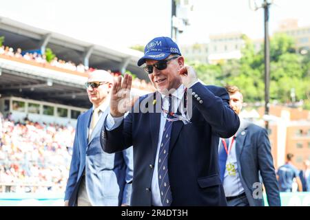 HSH Prinz Albert II. Von Monaco, in der Pitlane während des Formel 1 Grand Prix de Monaco. , . Formel-1-Weltmeisterschaft vom 26. Bis 28. Mai 2023 auf der Circuit de Monaco in Monaco - Foto Florent Gooden/DPPI Credit: DPPI Media/Alamy Live News Stockfoto