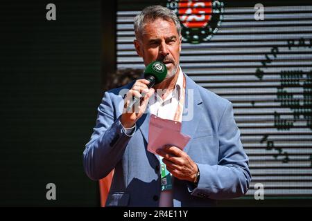 Paris, Frankreich. 27. Mai 2023. Marc MAURY bei Roland-Garros 2023, Grand-Slam-Tennisturnier, Vorschau am 27. Mai 2023 im Roland-Garros-Stadion in Paris, Frankreich - Photo Matthieu Mirville/DPPI Credit: DPPI Media/Alamy Live News Stockfoto