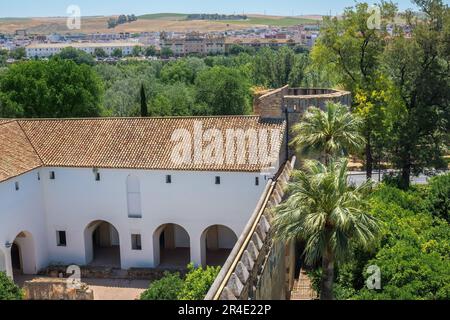 Turm der Inquisition (Torre de la Inquisicion) in Alcazar de los Reyes Cristianos - Cordoba, Andalusien, Spanien Stockfoto