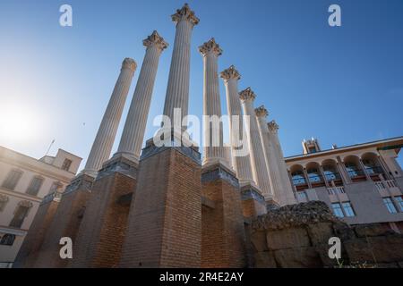 Römischer Tempel von Cordoba - Cordoba, Andalusien, Spanien Stockfoto