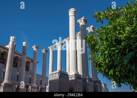 Römischer Tempel von Cordoba - Cordoba, Andalusien, Spanien Stockfoto