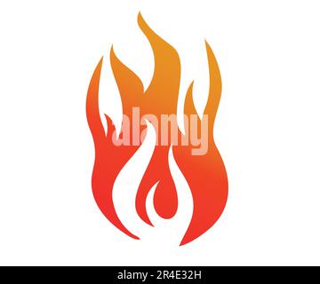 Vektorvorlage für Symbol-Design abfeuern Stock Vektor