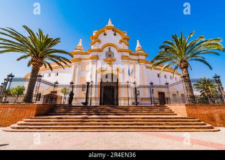 Die Stierkampfarena von Melilla, auch bekannt als die Moschee der Stierkämpfe, Mezquita del toreo. Es ist eine der neun Stierkampfarenen in Afrika und die einzige Stockfoto